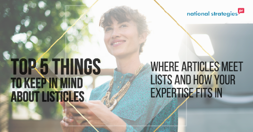 Top Five Lessons About Listicles and How Your Expertise Fits in